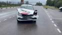 В Старом Осколе легковушка врезалась в автобус